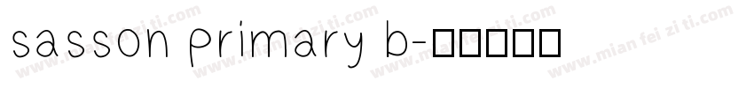 sasson primary b字体转换